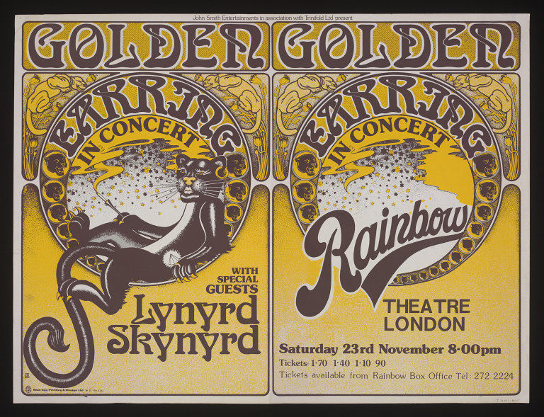 Golden Earring show Poster November 23 1974 London - Rainbow